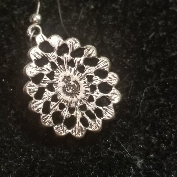 Vintage Premier Designs Pearl and Rhinestone Pendant, Earing and Bracelet Set - Picture 7 of 12